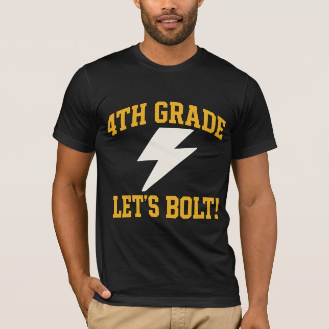 Camiseta 4th Grade Lets Bolt Oversized (Frente)