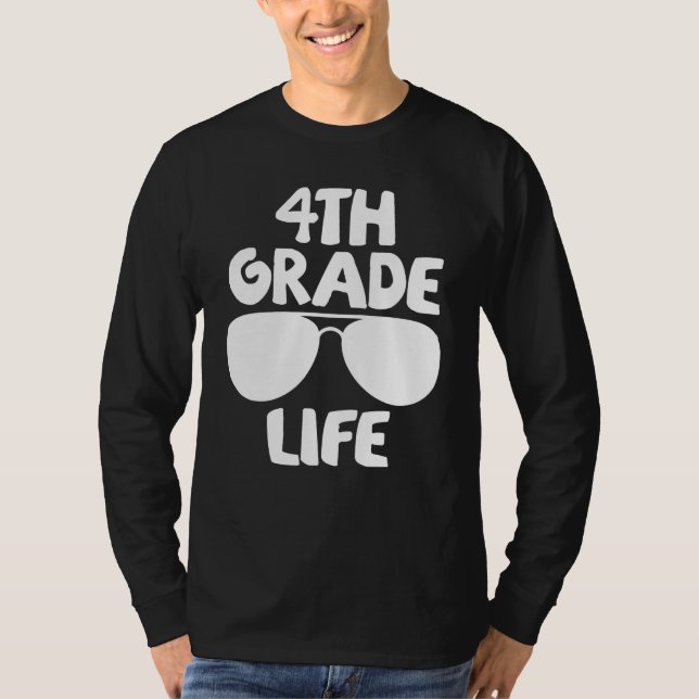 Camiseta 4th Grade Life First Day of School Back to School (Frente)