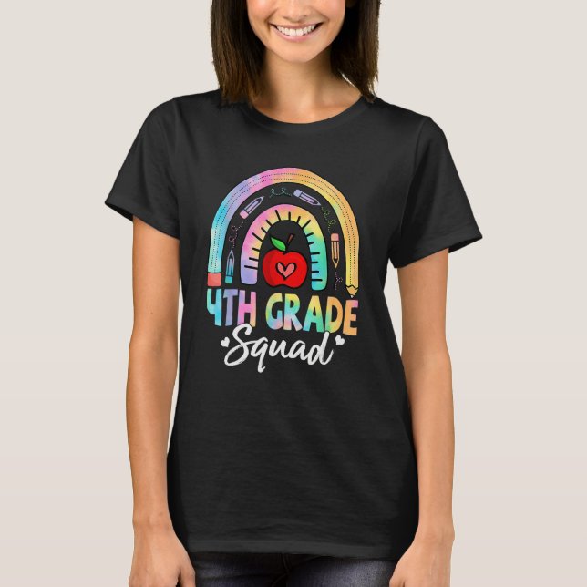 Camiseta 4th Grade Squad Back To School Fourth Grade Teache (Frente)