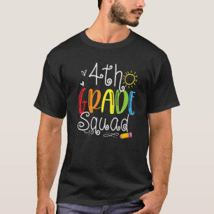 Camiseta 4th Grade Squad Back To School Team Fourth Grade K