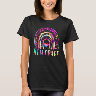 Camiseta 4th Grade Tie Dye Rainbow Welcome Back To School T