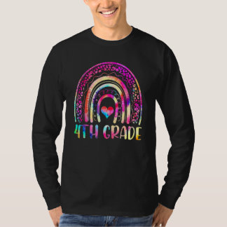 Camiseta 4th Grade Tie Dye Rainbow Welcome Back To School T