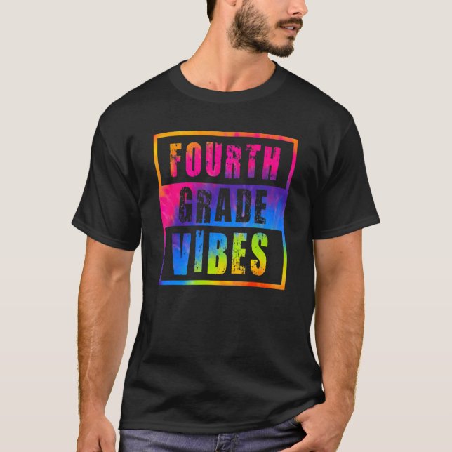 Camiseta 4th Grade Vibes First Day Of School Back To School (Frente)