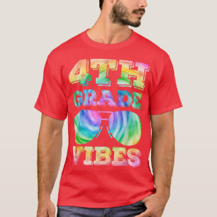 Camiseta 4th Grade Vibes Teacher Back To School First Day T