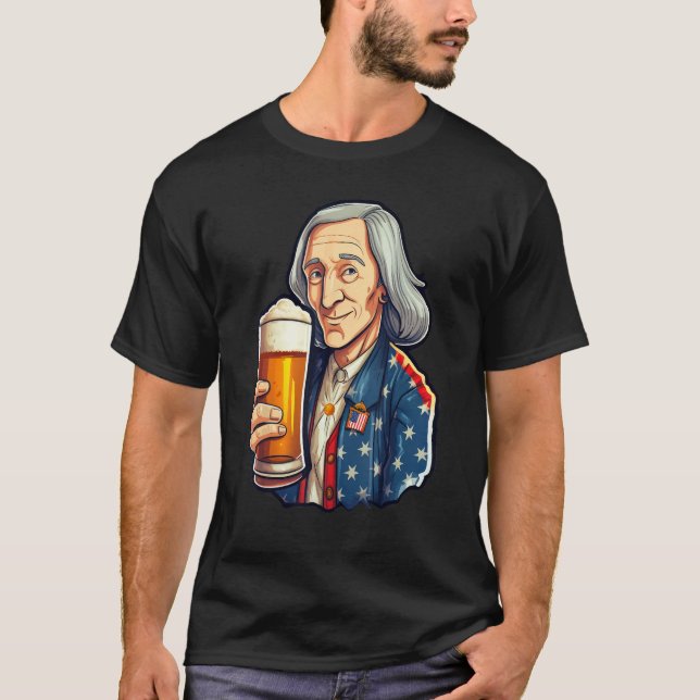 Camiseta 4th July 1776 Patriotic Patriot USA Eagle Independ (Frente)