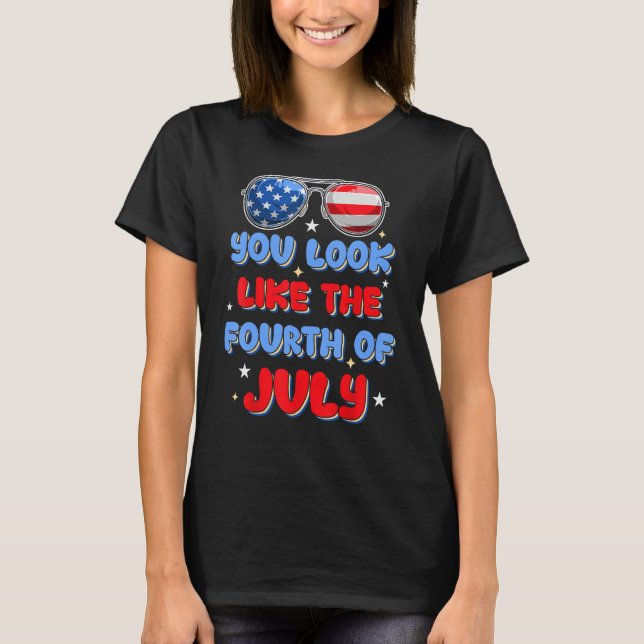 Camiseta 4th july apparel USA american flag 4th of july for (Frente)