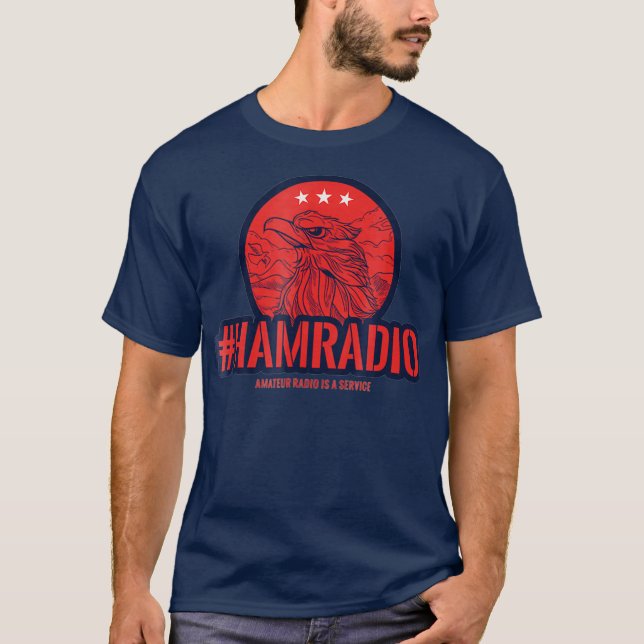 Camiseta 4th july US Ham Radio  - Patriotic shirts for (Frente)