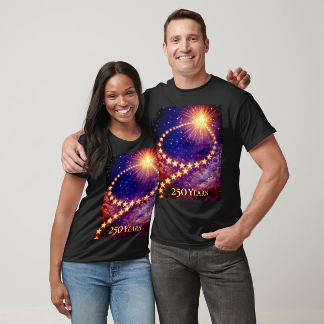 Camiseta 4th of July 50 Stars 250 Years USA Party Unisex (Unissex)