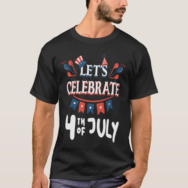 Camiseta 4th Of July American Flag (Frente)