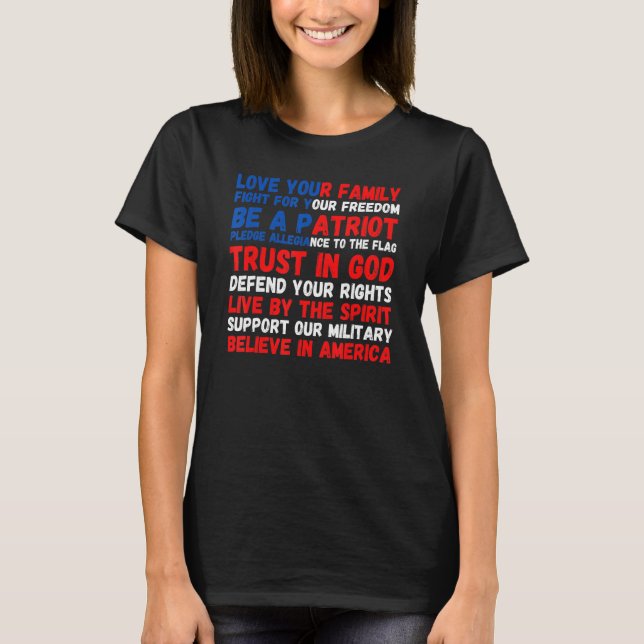 Camiseta 4th of July American Flag Patriotic 1776 (Frente)