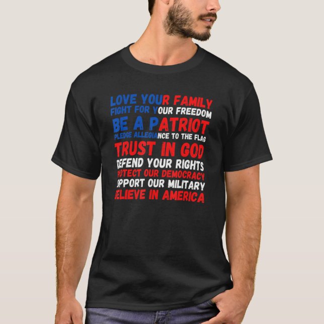 Camiseta 4th of July American Flag Patriotic 1776 (Frente)