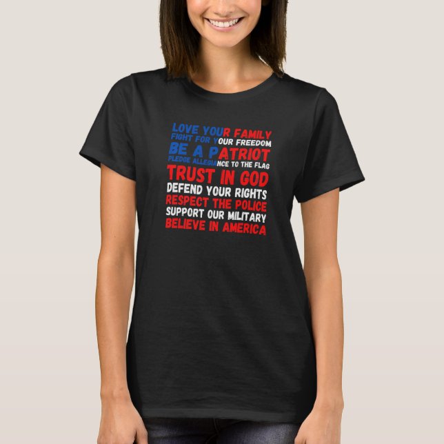 Camiseta 4th of July American Flag Patriotic 1776 Premium (Frente)