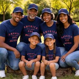 Camiseta 4th Of July Family Photos Matching Group Customize