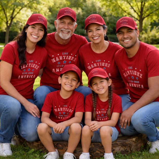 Camiseta 4th Of July Family Photoshoot Matching Customize (Criador carregado)