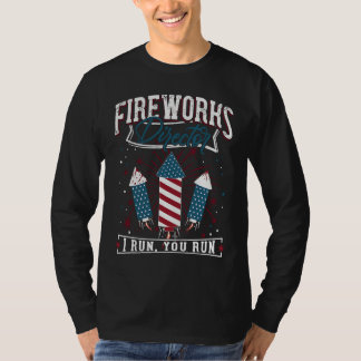 Camiseta 4th of July Fireworks Director Patriotic American
