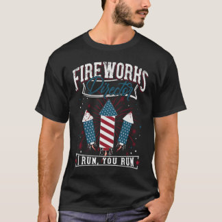 Camiseta 4th of July Fireworks Director Patriotic American