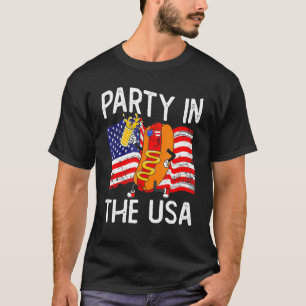 Camiseta 4th Of July For Hotdog Party In The Usa
