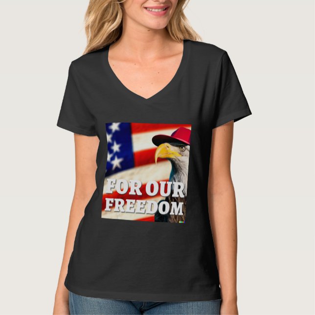 Camiseta 4th of July freedom symbol (Frente)