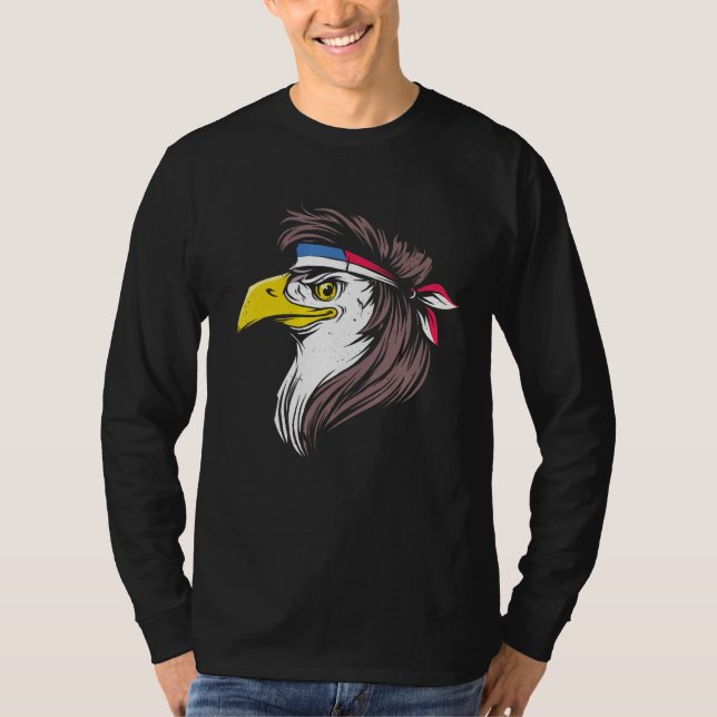 Camiseta 4th of July Independence Day USA Eagle America Pat (Frente)