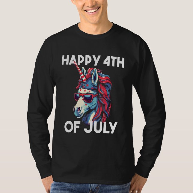 Camiseta 4th of July Patriotic USA American Independence (Frente)
