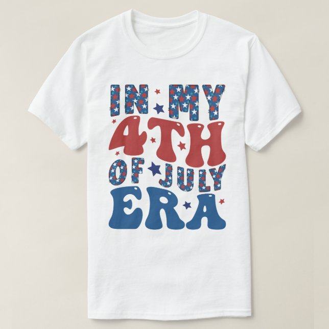 Camiseta 4th of July Shirt Independence Day patriotic (Frente do Design)