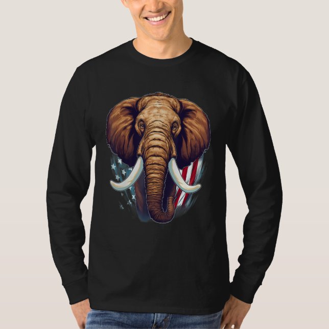 Camiseta 4th Of July US Flag Mammoth (Frente)