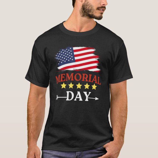 Camiseta 4th of July  Usa Flag For Independence Day (Frente)