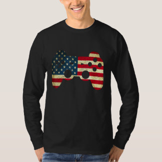 Camiseta 4th Of July Video Game Gamer Patriotic
