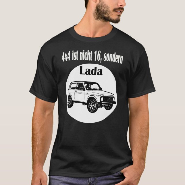 Camiseta 4x4 ist nicht 16, sondern Lada Niva Autoliebhaber (Frente)