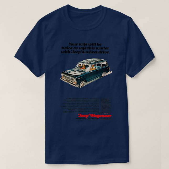 Camiseta 4x4 WAGONEER  (Frente do Design)