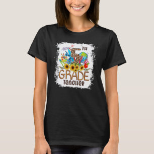 Camiseta 5ª Série de Volta às Aulas Estampa de Leopardo Gir