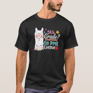 Camiseta 5º ano sem problemas professora lhama meninas prim