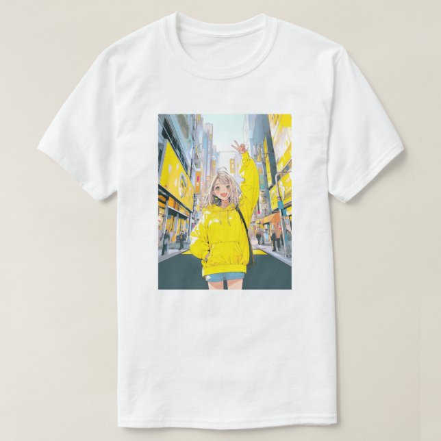 Camiseta 5万人達成に笑顔が溢れるJk Tシャツ｜寿司娘 GenerativeAI (Frente do Design)