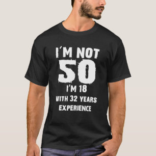 Camiseta 50ª Citação de Aniversário Engraçada