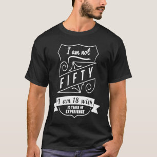 Camiseta 50ª Festa de Homem-Aniversário de 50 Anos