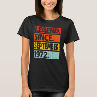 Camiseta 50ª Legenda De Aniversário Desde Setembro De 1972