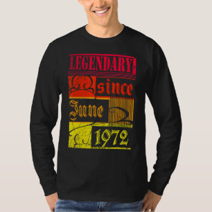 Camiseta 50ª Lendária De Aniversário Desde Junho De 1972