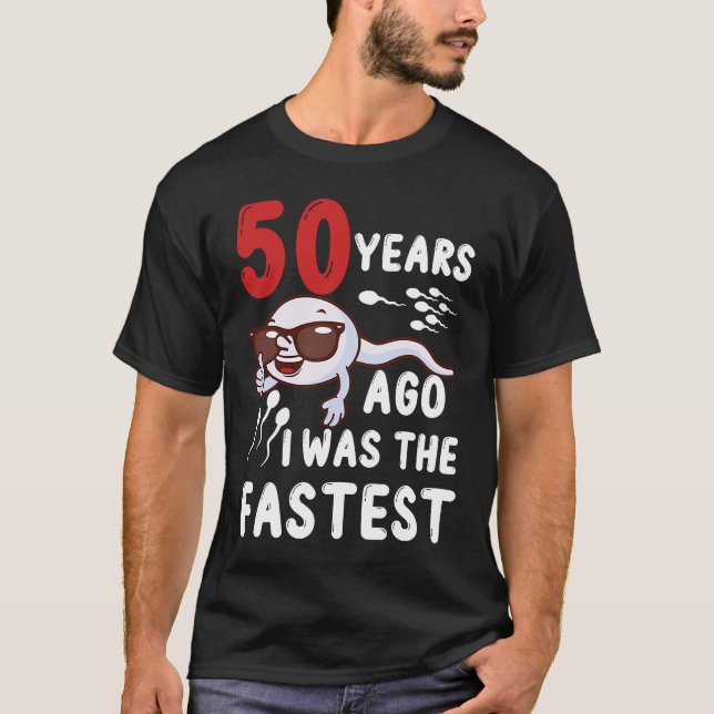 Camiseta 50º Aniversário 50 Anos Atrás Eu Era O Nascimento  (Frente)