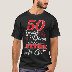 Camiseta 50º aniversário. 50 Anos De Vida Para Ir