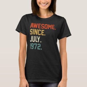 Camiseta 50º Aniversário, 50 anos, Espetacular desde julho