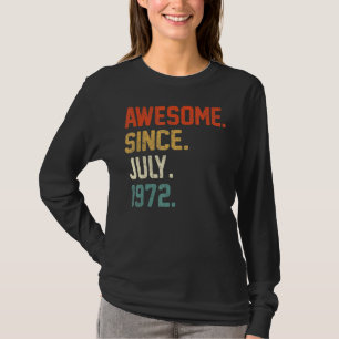 Camiseta 50º Aniversário, 50 anos, Espetacular desde julho