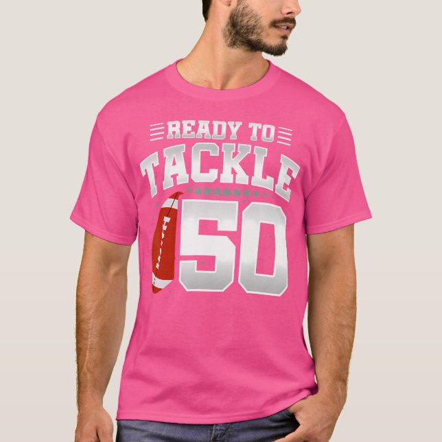 Camiseta 50º Aniversário Da Festa de aniversário De Futebol (Frente)