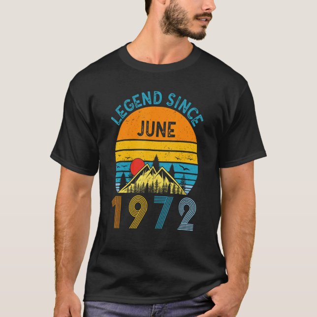 Camiseta 50º Aniversário da Legenda Idea Desde junho de 197 (Frente)