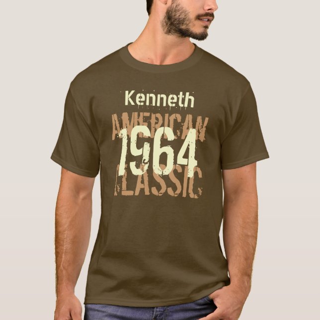 Camiseta 50º Aniversário de 1964 American Classic Tan v2 (Frente)