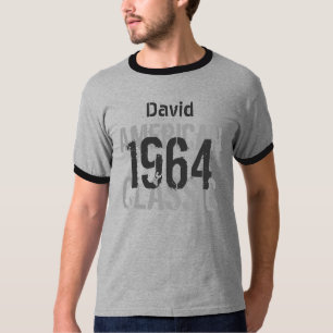 Camiseta 50º aniversário de 1964 Cinza clássica american
