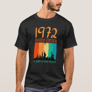 Camiseta 50º Aniversário De 1972 50 Anos De Awesom