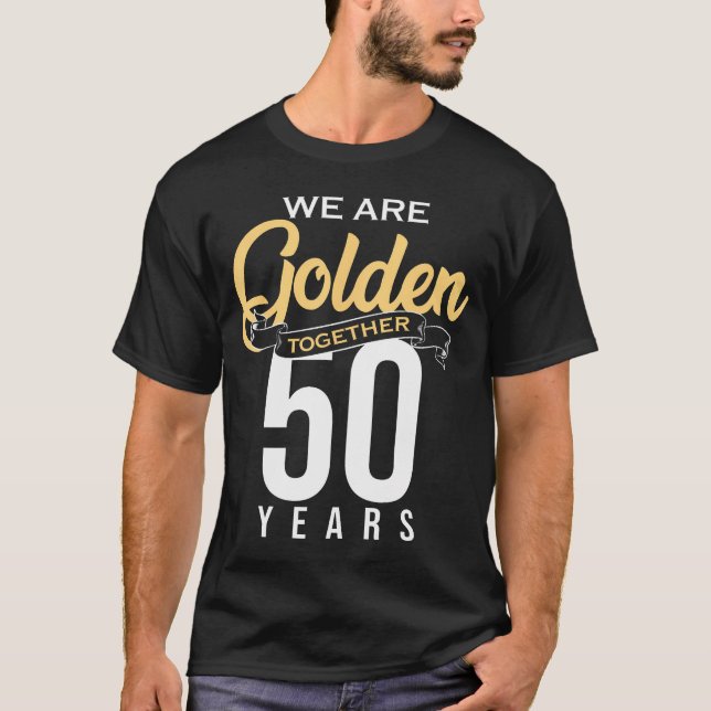 Camiseta 50º Aniversário De Arte Para Homens (Frente)