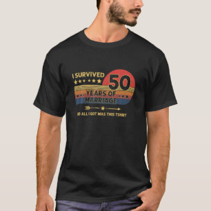 Camiseta 50º Aniversário De Casamento Celebra 50º Casame