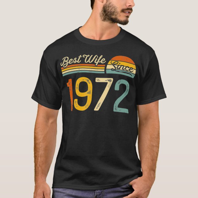 Camiseta 50º aniversário de casamento para sua melhor espos (Frente)