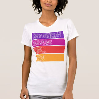 Camiseta 50º aniversário do Awesmanutenção desde 1974, Vint